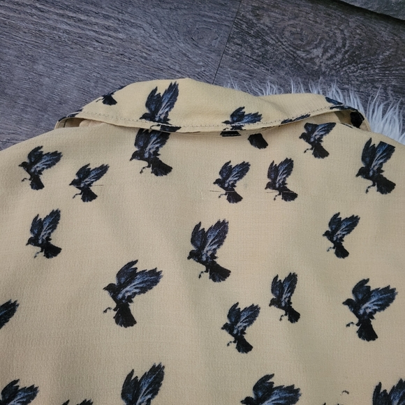 Max Studio London Bird Print Dress size Medium - Picture 7 of 15